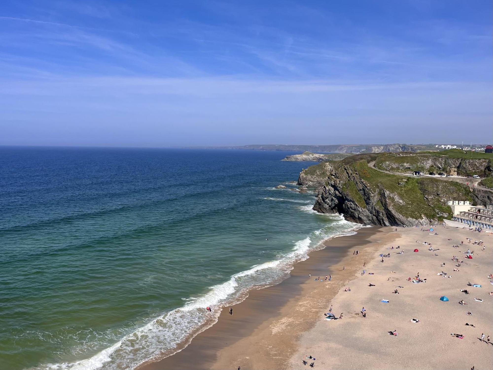 Newquay Rocklands Beach View Kültér fotó